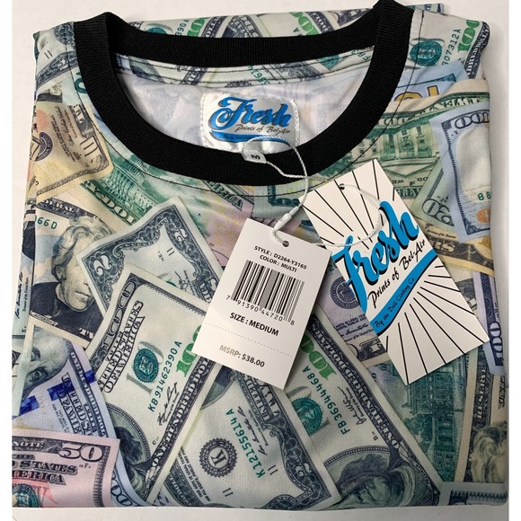 Men's Fresh Prints of Bel-Air All Over Print T-Shirt Medium M NWT - Picture 5 of 8